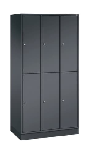C+P Doppelstöckiger Garderobenschrank Intro, Abteilbreite 260 mm