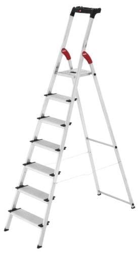 Hailo Einseitige Stufenstehleiter ComfortLine L80 mit XXL-Stufen