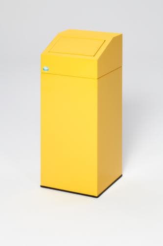 Wertstoffsammler inklusive Aufkleber, 45 l, RAL1023 Verkehrsgelb, Deckel gelb