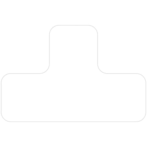 EICHNER Klebesymbol, T-Form, weiß