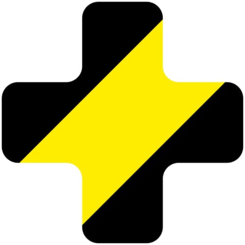 EICHNER Klebesymbol, Plus, gelb/schwarz