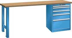 LISTA Werkbank, 5 Schubladen