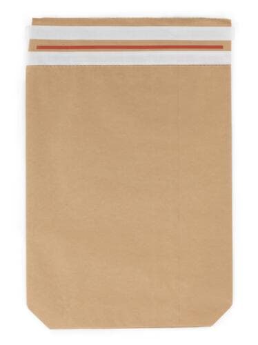 Wiederverschließbare Versandtasche aus 2 Schichten Kraftpapier