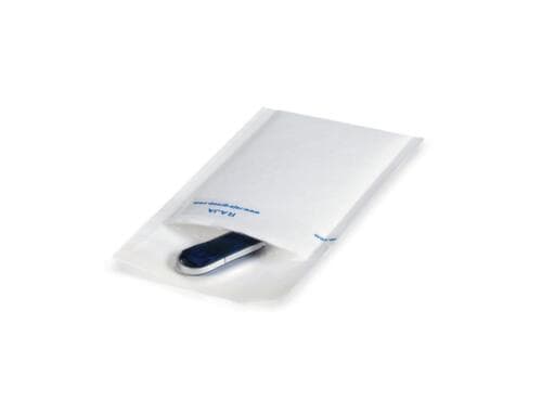 Weiße Luftpolster-Versandtasche aus PE-Schaum