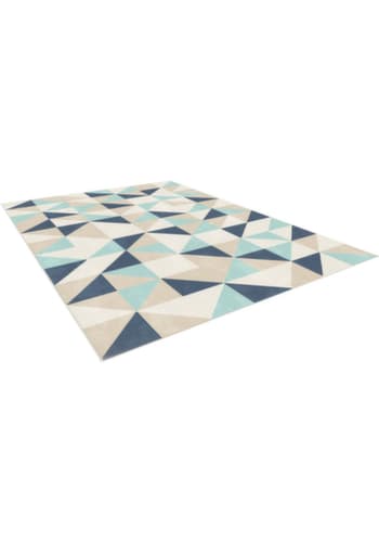 Paperflow Heller Teppich Canvas aus mehrfarbigem Garn
