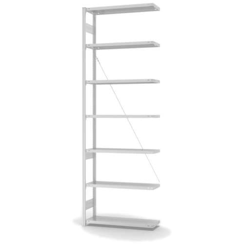 hofe System-Steckregal in Standard Bauart, Höhe x Breite x Tiefe 3000 x 1010 x 335 mm, 7 Böden