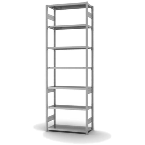 hofe Traversenregal in mittelschwerer Bauart, Höhe x Breite x Tiefe 3000 x 1060 x 435 mm, 7 Böden