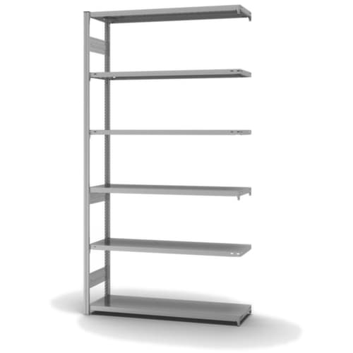 hofe Traversenregal in mittelschwerer Bauart, Höhe x Breite x Tiefe 2500 x 1310 x 435 mm, 6 Böden