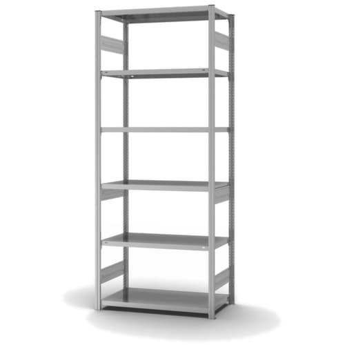 hofe Traversenregal in schwerer Bauart, Höhe x Breite x Tiefe 2500 x 1060 x 535 mm, 6 Böden