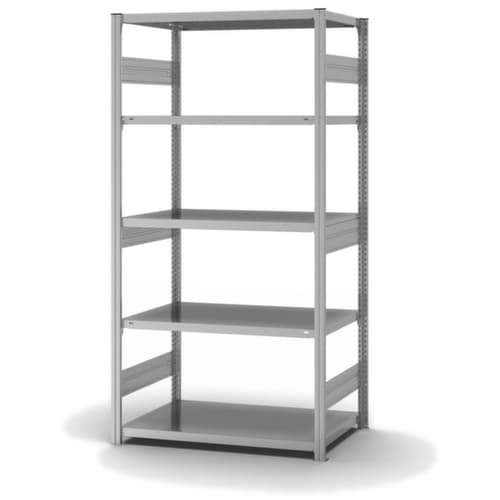 hofe Traversenregal in schwerer Bauart, Höhe x Breite x Tiefe 2000 x 1060 x 635 mm, 5 Böden