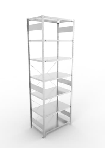 META System-Steckregal CLIP, Höhe x Breite x Tiefe 3000 x 1056 x 636 mm, 7 Böden