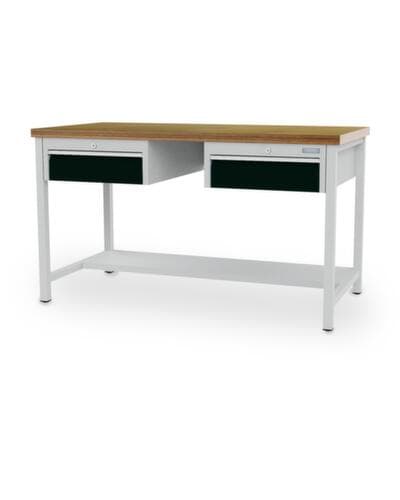 Bedrunka + Hirth Werkbank, 2 Schubladen, 1/2 Ablageboden