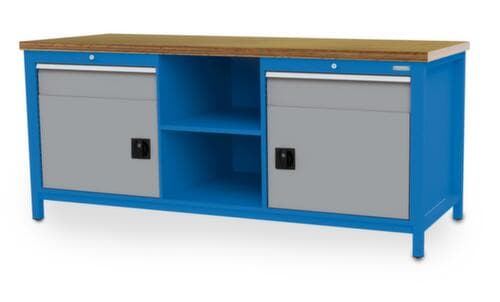 Bedrunka + Hirth Werkbank, 2 Schubladen, 2 Schränke, 2 Ablageböden