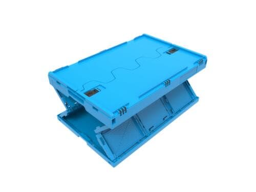 Walther Faltsysteme Faltbox, blau, Inhalt 66 l, Klappdeckel