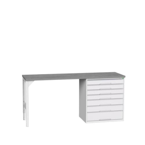 bott Werkbank verso, 7 Schubladen, RAL7035 Lichtgrau/RAL7035 Lichtgrau