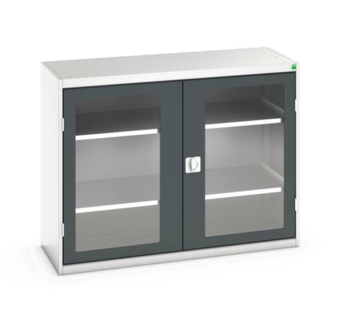 bott Flügeltürenschrank verso mit Sichtfenstern, Breite 1300 mm