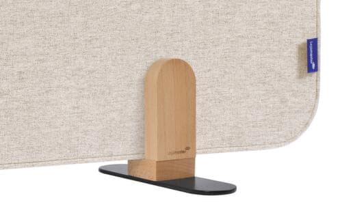 Legamaster Schallabsorbierende Tischtrennwand ELEMENTS, Höhe x Breite 600 x 1200 mm, Wand beige