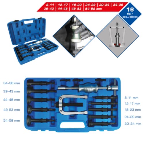 Brilliant Tools Grundloch-Innenlager-Abzieher-Satz