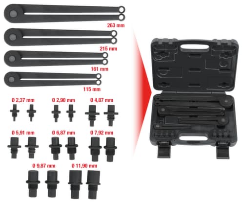 KS Tools Zweilochmutterndreher-Satz