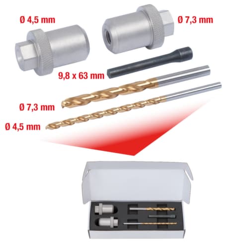 KS Tools Ausbohr-Satz für Klemmschraube M10