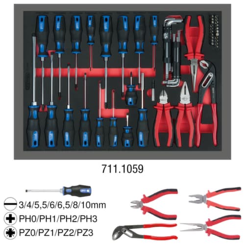 KS Tools Zangen- und Schraubendreher-Satz