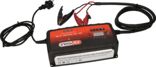 KS Tools 12V + 24V SMARTcharger Hochfrequenz-Batterieladegerät 25A/12,5A