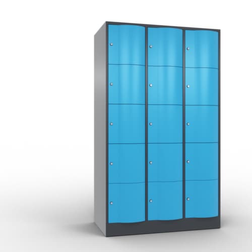 C+P Schließfachschrank Resisto, 15 Fächer