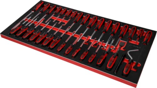 KS Tools Performanceplus Werkstattwagen-Satz P25 mit 564 Werkzeugen für 8 Schubladen