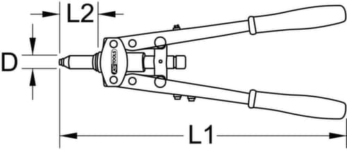 KS Tools Langarm-Handnietzange