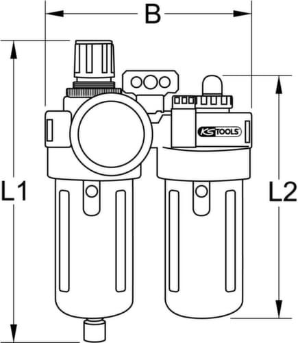 KS Tools 1/4" Druckluft-Wartungseinheit