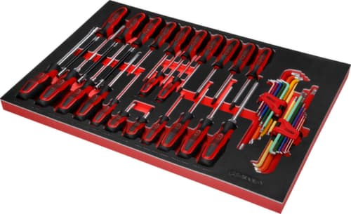 KS Tools Performanceplus Werkstattwagen-Satz P10 mit 397 Werkzeugen für 7 Schubladen