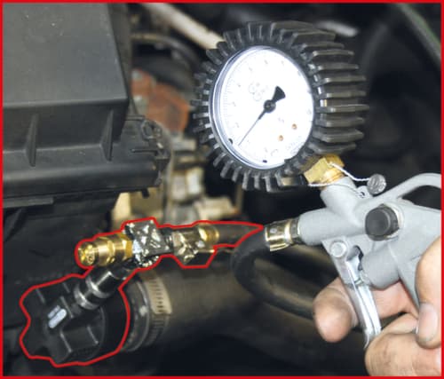 KS Tools Turbolader-Ladeluft-System-Prüfkoffer-Satz