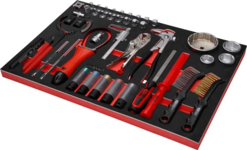KS Tools Performanceplus Werkstattwagen-Satz P10 mit 397 Werkzeugen für 7 Schubladen