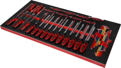 KS Tools Performanceplus Werkstattwagen-Satz P25 mit 564 Werkzeugen für 8 Schubladen