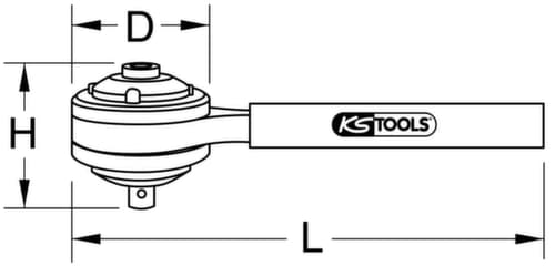 KS Tools Drehmoment-Vervielfältiger 1/2" x 3/4"