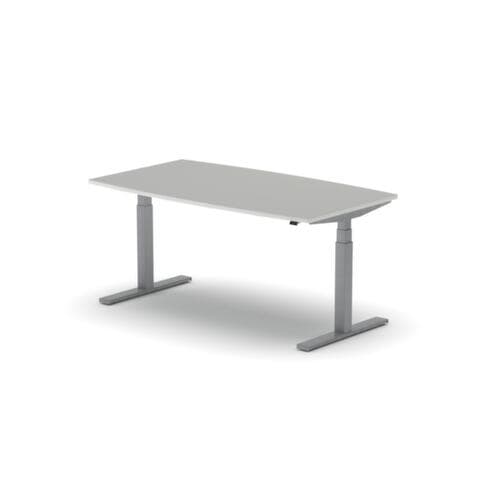Nowy Styl Elektrisch höhenverstellbarer Konferenztisch eModel 3.0, Breite x Tiefe 1600 x 800 mm, Platte MP Platinum