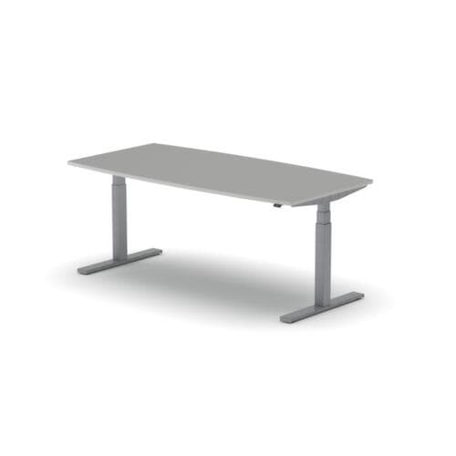 Nowy Styl Elektrisch höhenverstellbarer Konferenztisch eModel 3.0, Breite x Tiefe 1800 x 800 mm, Platte MP Platinum