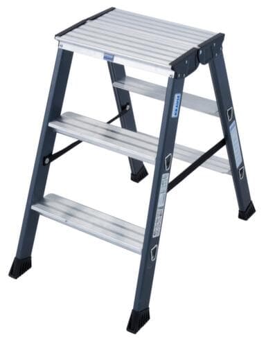 Krause Eloxierte Stufen-Doppelleiter MONTO® SePro D®