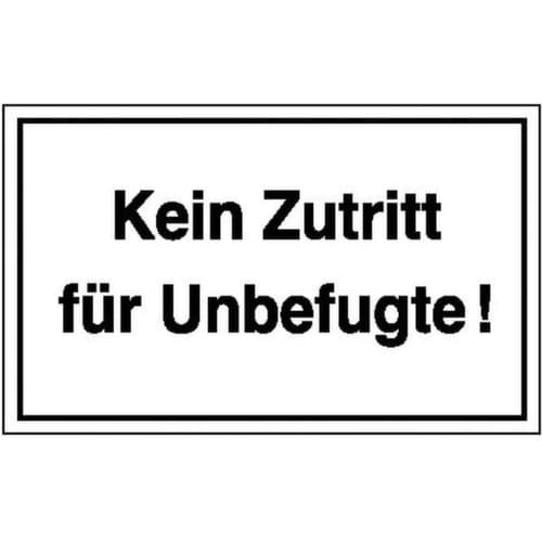 Hinweisschild SafetyMarking®, "Kein Zutritt für Unbefugte!"