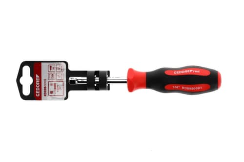 GEDORE R38950001 Vierkantsteckgriff 1/4" 62mm 2K-Griff
