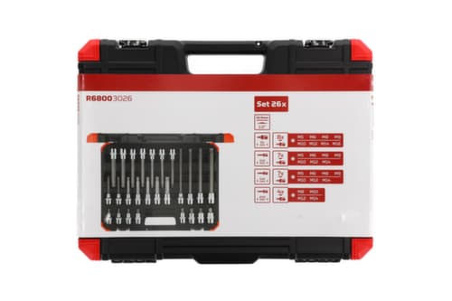GEDORE R68003026 Schraubendrehereinsätze 1/2 XZN 26-teilig