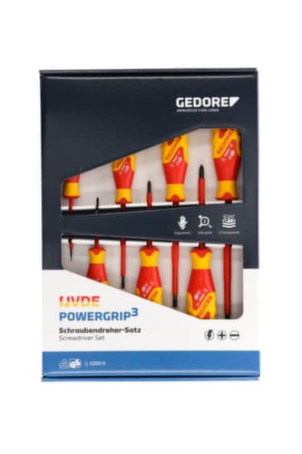 GEDORE VDE 2170-2160 PH-077 VDE-Schraubendreher-Satz 7teilig IS 2,5-6,5 PH 0-2