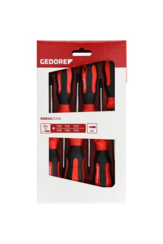 GEDORE R38402006 2K-Schraubendrehersatz T10-40 6-teilig
