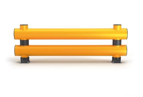a.m.p.e.r.e. Rammschutz-Barriere Rack Mammut®, Doppelplanke, Länge 4000 mm