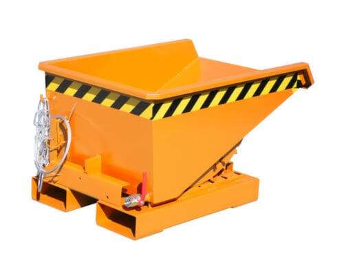 Bauer Niedriger Späne-Kippbehälter mit Abrollmechanik