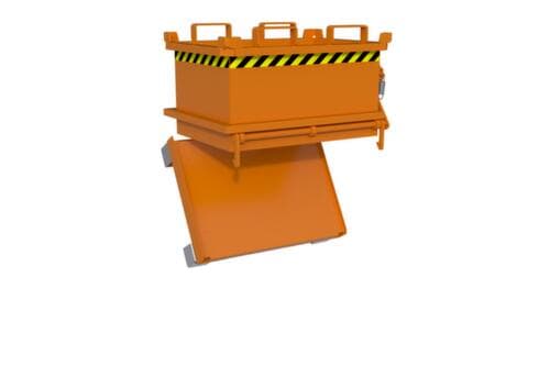 Bauer Mini-Klappbodenbehälter MSB 150 in RAL2000 Gelborange