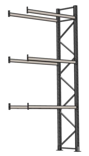 SCHULTE Palettenregal für 8 Paletten, 1950 mm breit, 4 Lagerebenen