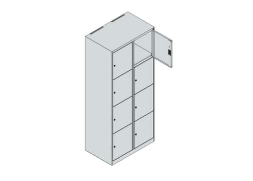 C+P Schließfachschrank Classic Plus, 8 Fächer