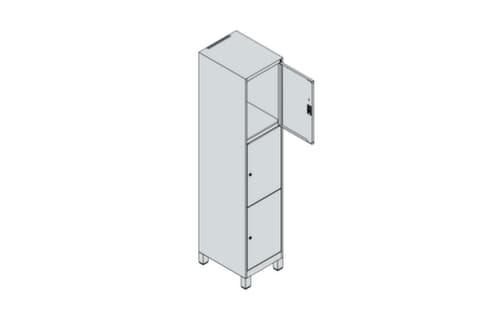 C+P Schließfachschrank Classic Plus, 3 Fächer