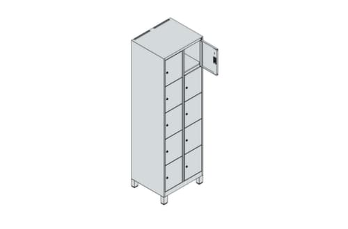 C+P Schließfachschrank Classic Plus, 10 Fächer